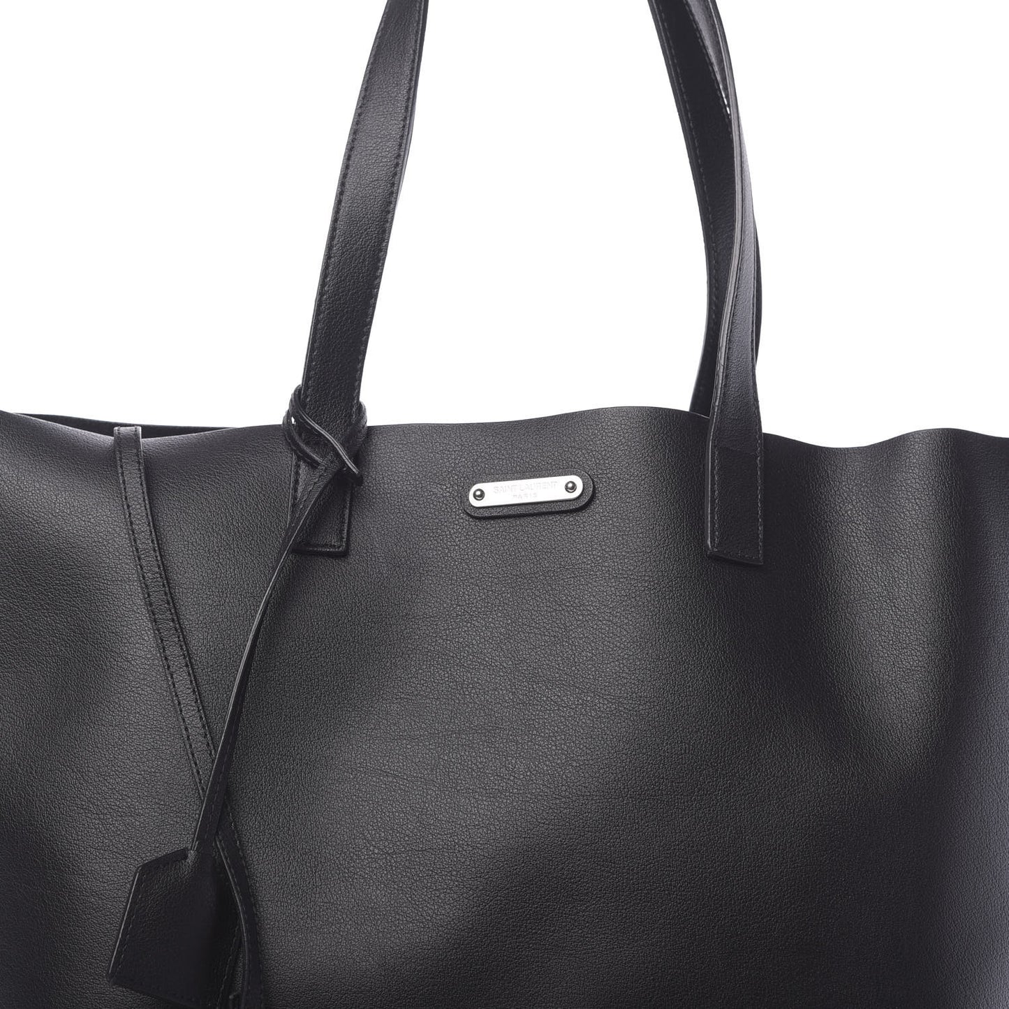 Calfskin Universite Shopping Tote Black
