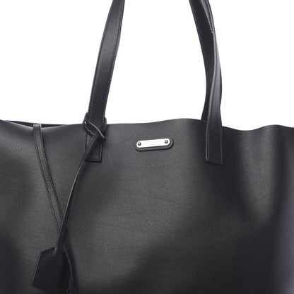 Saint Laurent Calfskin Universite Shopping Tote Black 9 of 12