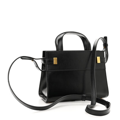 Saint Laurent Smooth Calfskin Manhattan Nano Shopper Tote Black 3 of 10