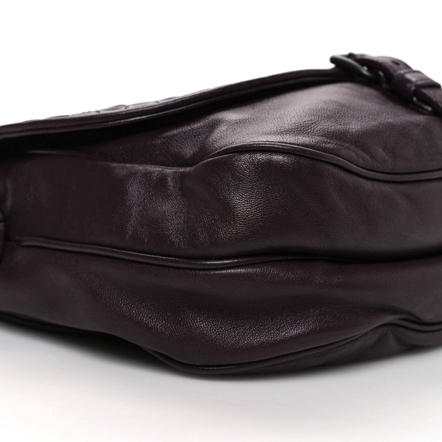 Bottega Veneta Nappa Intrecciato Double Sided Crossbody Bag Aubergine 11 of 13