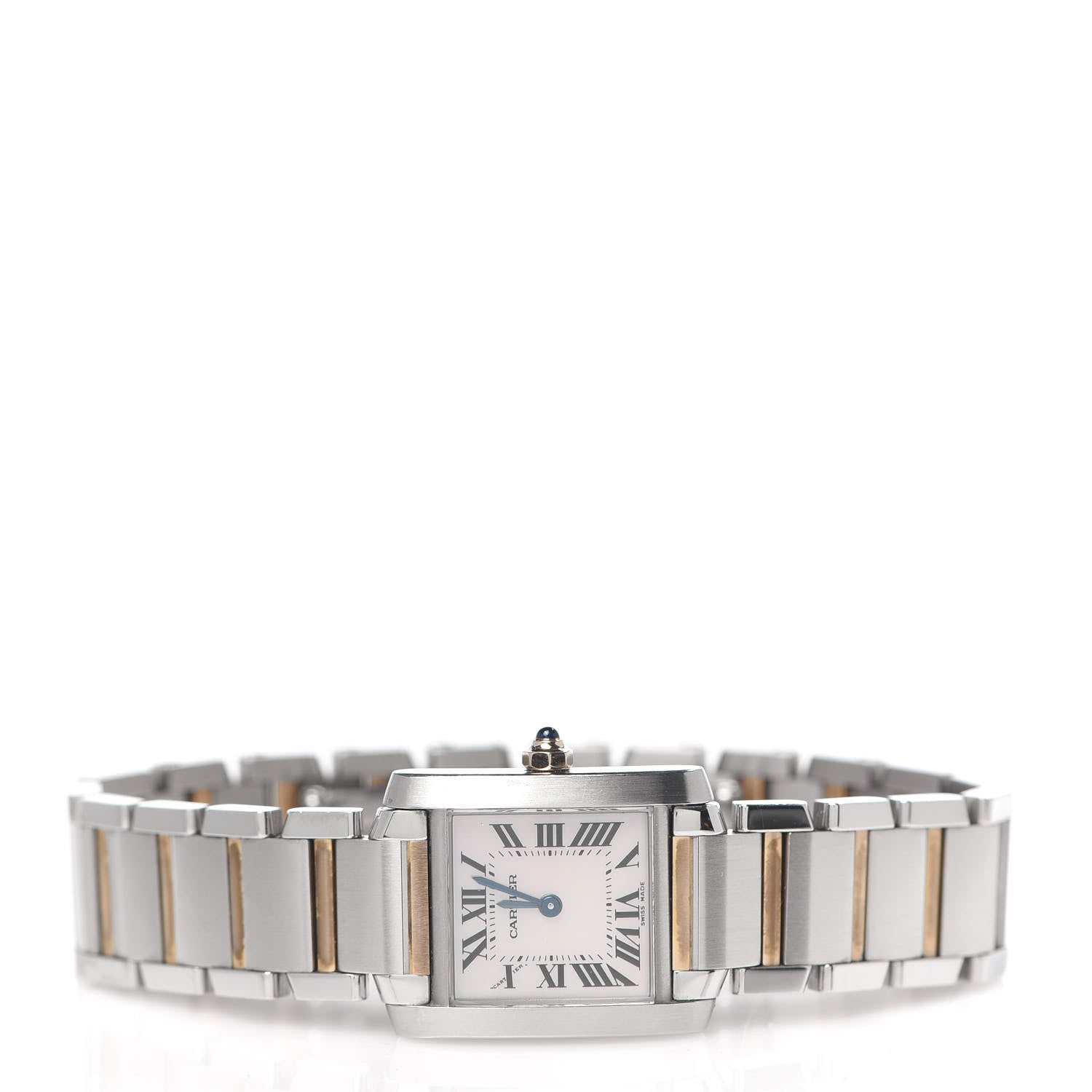 Cartier Stainless Steel 18K Pink Gold Mother of Pearl 20mm Tank Francaise Quartz Watch 3 of 6