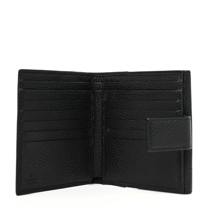 Gucci Dollar Calfskin Double G French Flap Wallet Black 5 of 8