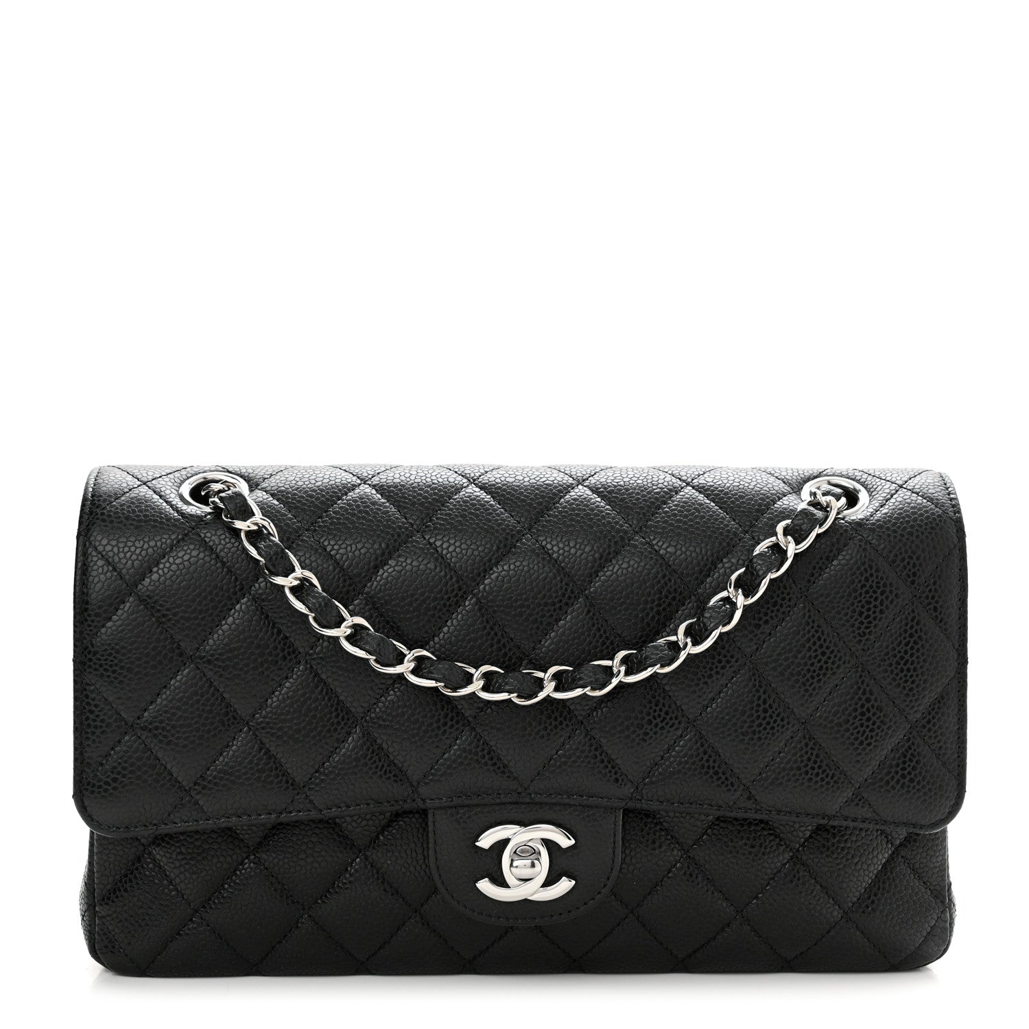 Chanel Caviar Quilted Medium Double Flap Black 1 of 9