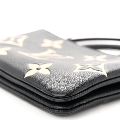 Louis Vuitton Empreinte Monogram Giant Double Zip Pochette Black Cream 10 of 10