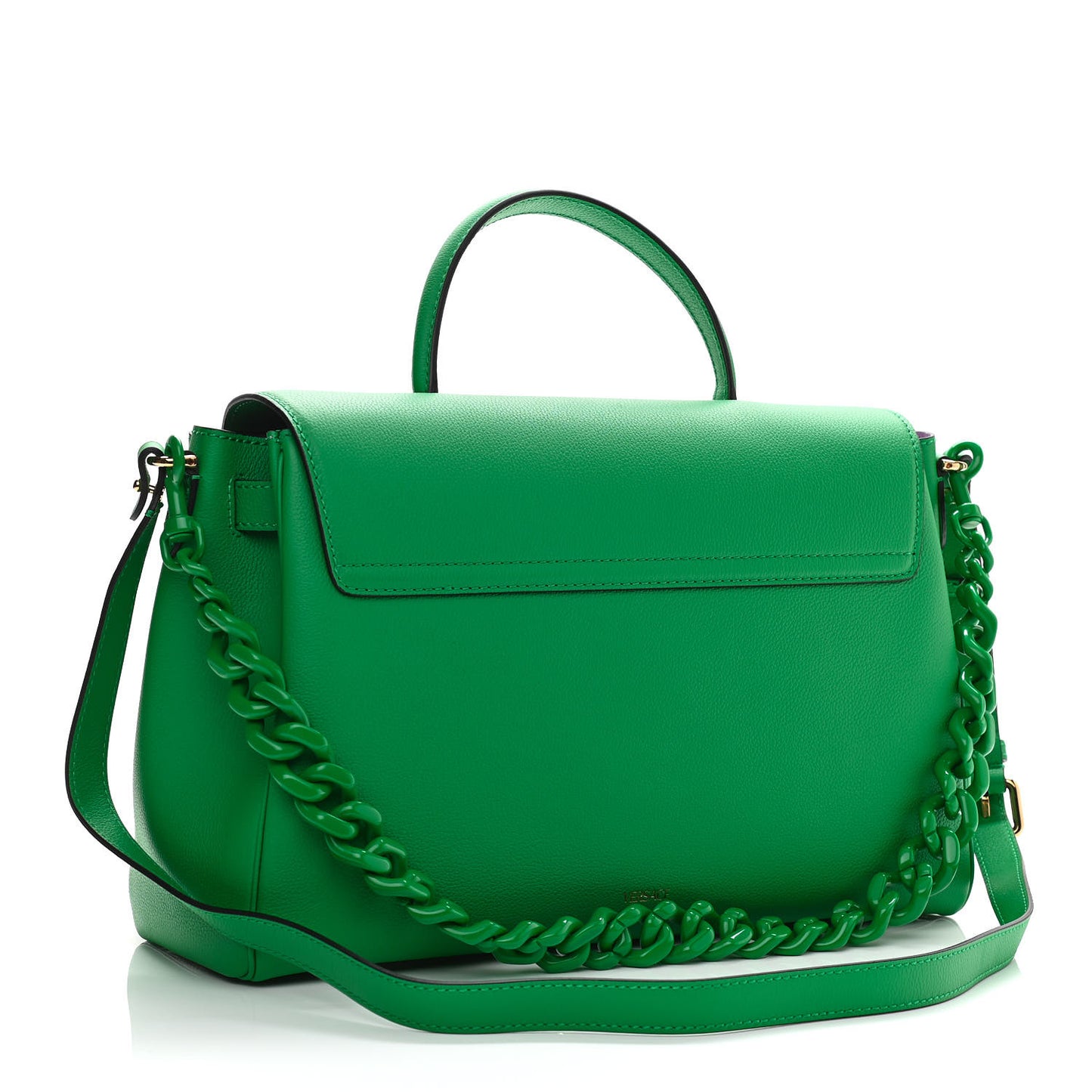 Calfskin Large La Medusa Bag Green