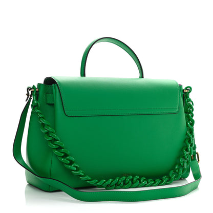Versace Calfskin Large La Medusa Bag Green 3 of 9