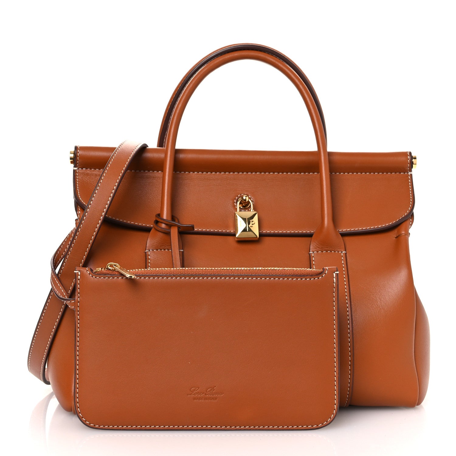 Loro Piana Calfskin L25 Loom Bag Warm Tan 3 of 13