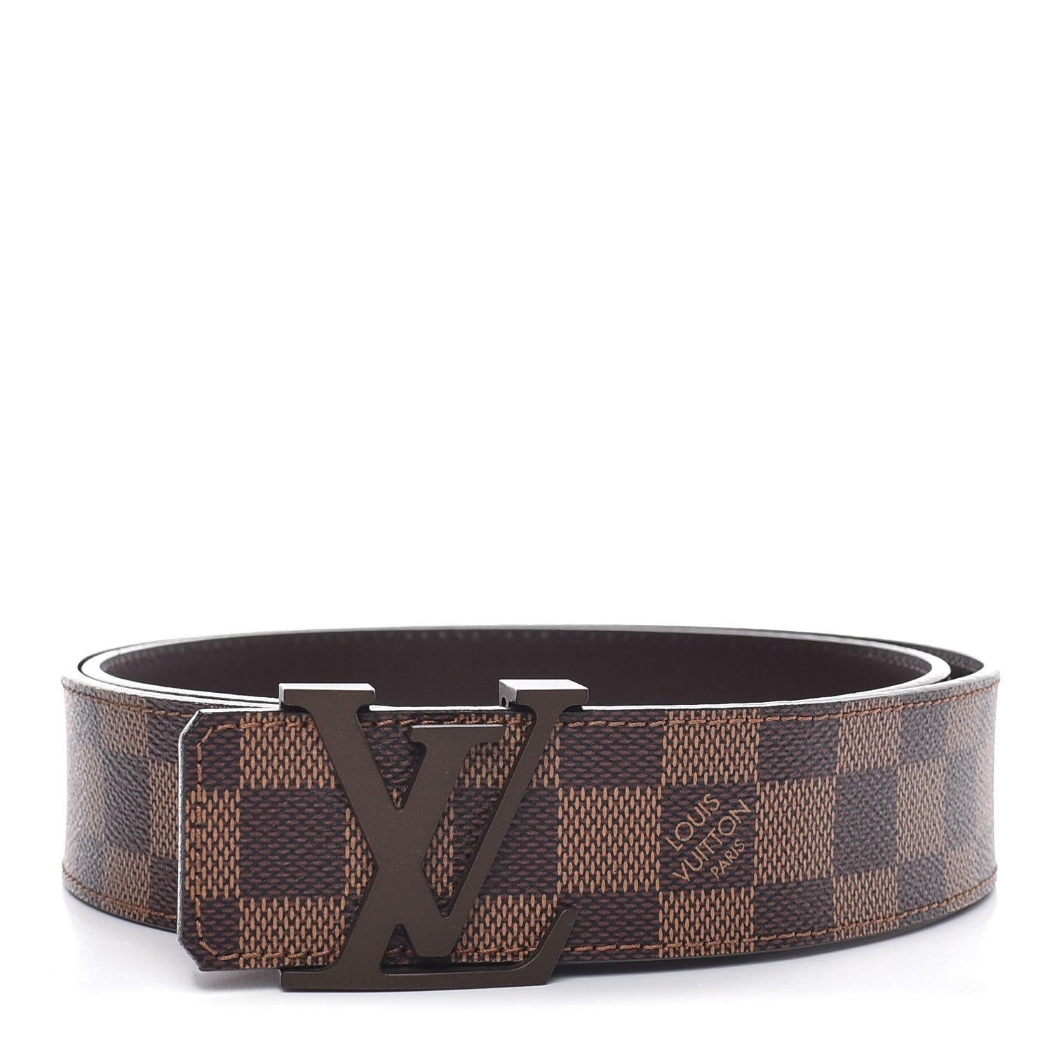Louis Vuitton Damier Ebene 40mm LV Initiales Belt 90 36 1 of 9