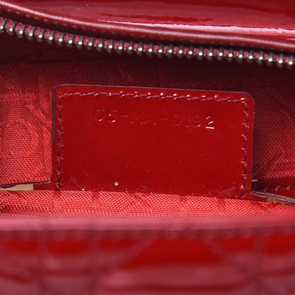 Christian Dior Patent Cannage Large Lady Dior Red 7 of 13
