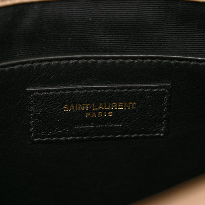 Saint Laurent Lambskin Matelasse Monogram Baby Niki Chain Satchel Dark Beige 8 of 10