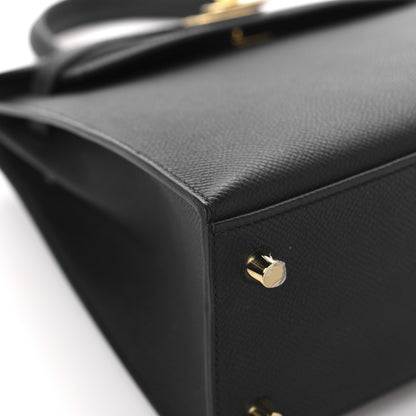 Hermes Epsom Kelly Sellier 25 Black 9 of 14