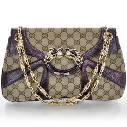 Gucci Monogram Tom Ford Jeweled Dragon Bag 1 of 9