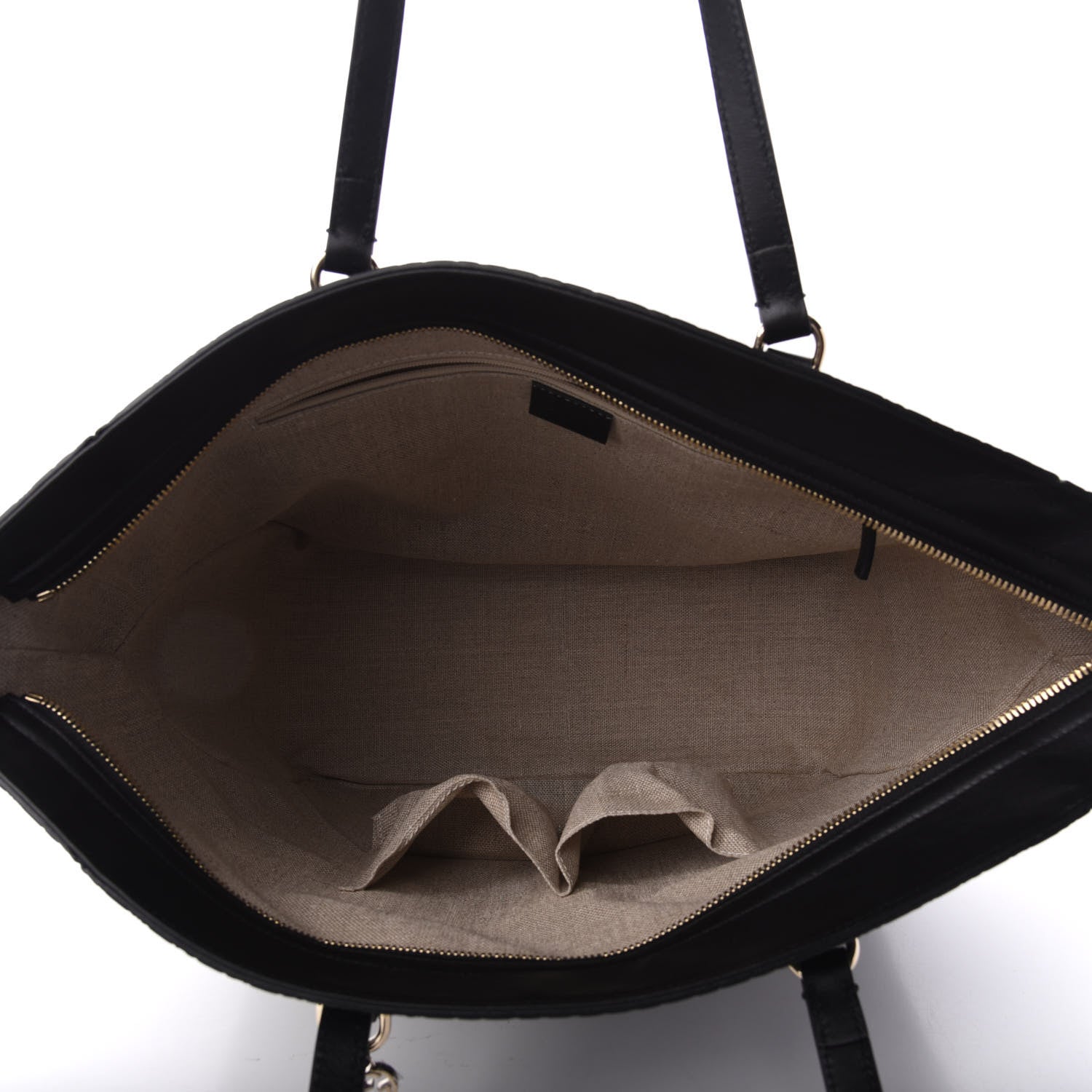 Gucci Microguccissima Bree Zippered Tote Black 5 of 9