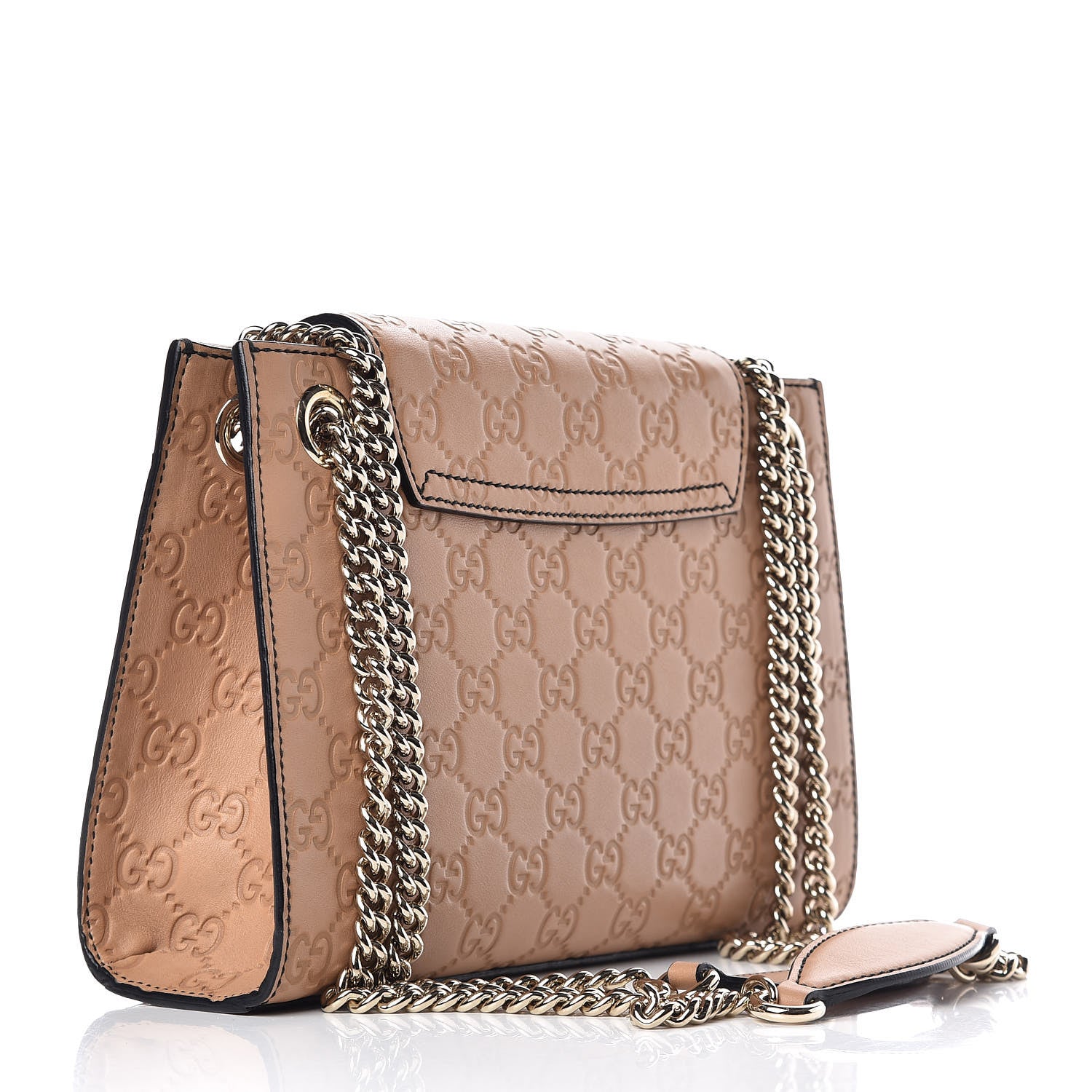 Gucci Guccissima Small Emily Chain Shoulder Bag Camelia 3 of 9