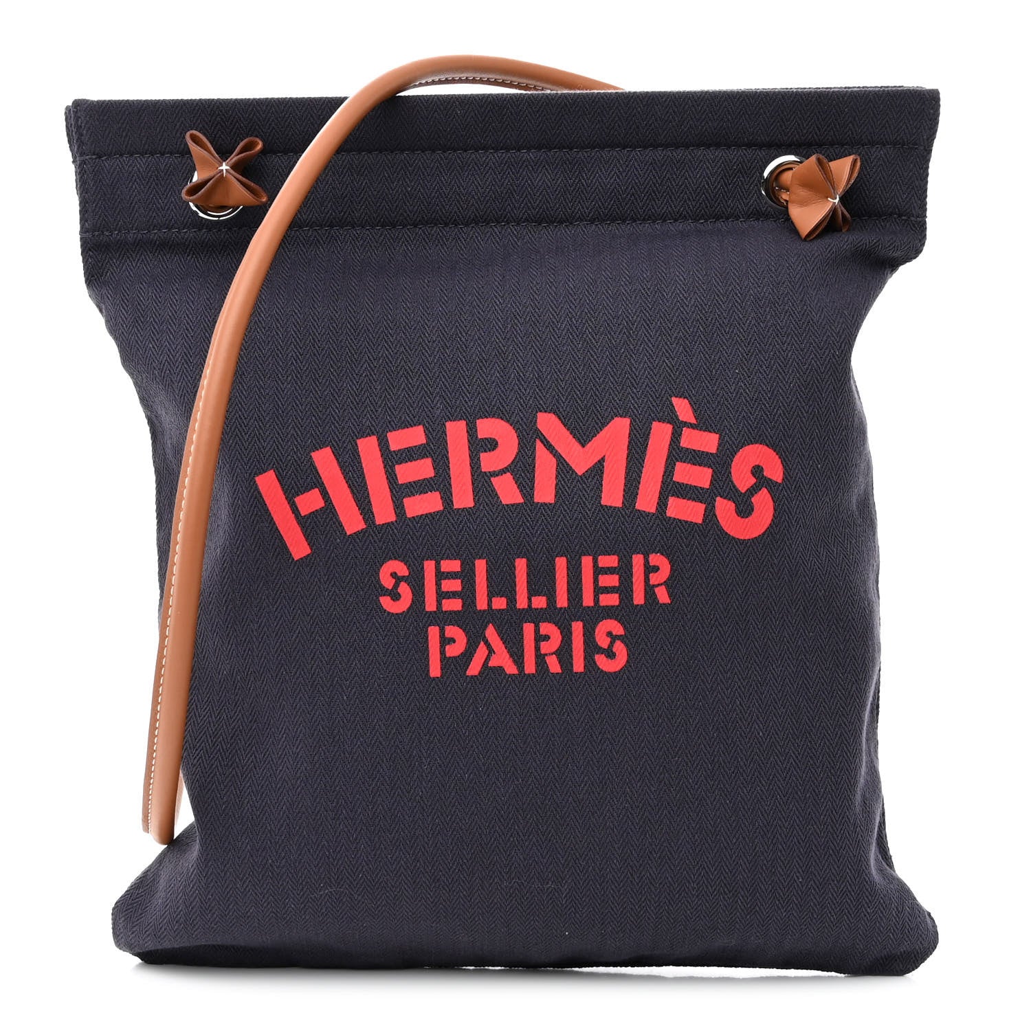 Hermes Canvas Swift Aline Grooming Bag Navy 1 of 11