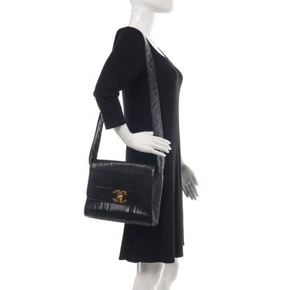 Chanel Lambskin Vertical Quilted CC Flap Shoulder Bag Black 2 of 18