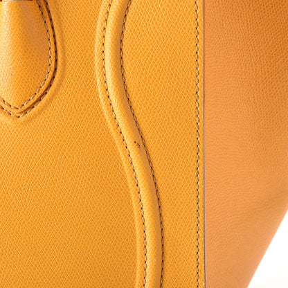 Celine Grained Calfskin Medium Phantom Luggage Saffron 16 of 29