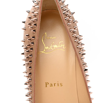 Christian Louboutin Patent Pigalle Spikes 85 Pumps 38 Nude 7 of 11