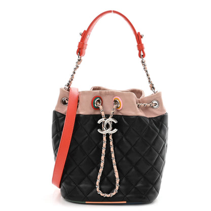 Chanel Lambskin Quilted Cuba Drawstring Tote Multicolor 1 of 12