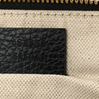 Gucci Grained Calfskin Sylvie Web Kingsnake Small Camera Bag Black Multicolor 8 of 13