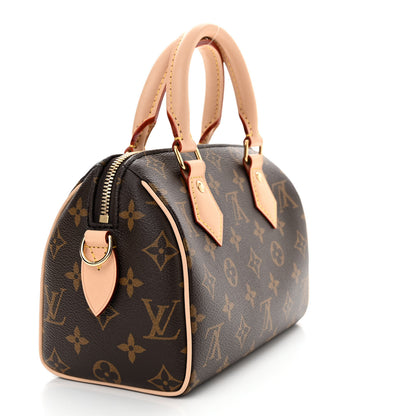 Louis Vuitton Monogram Speedy Bandouliere 20 Beige 3 of 9