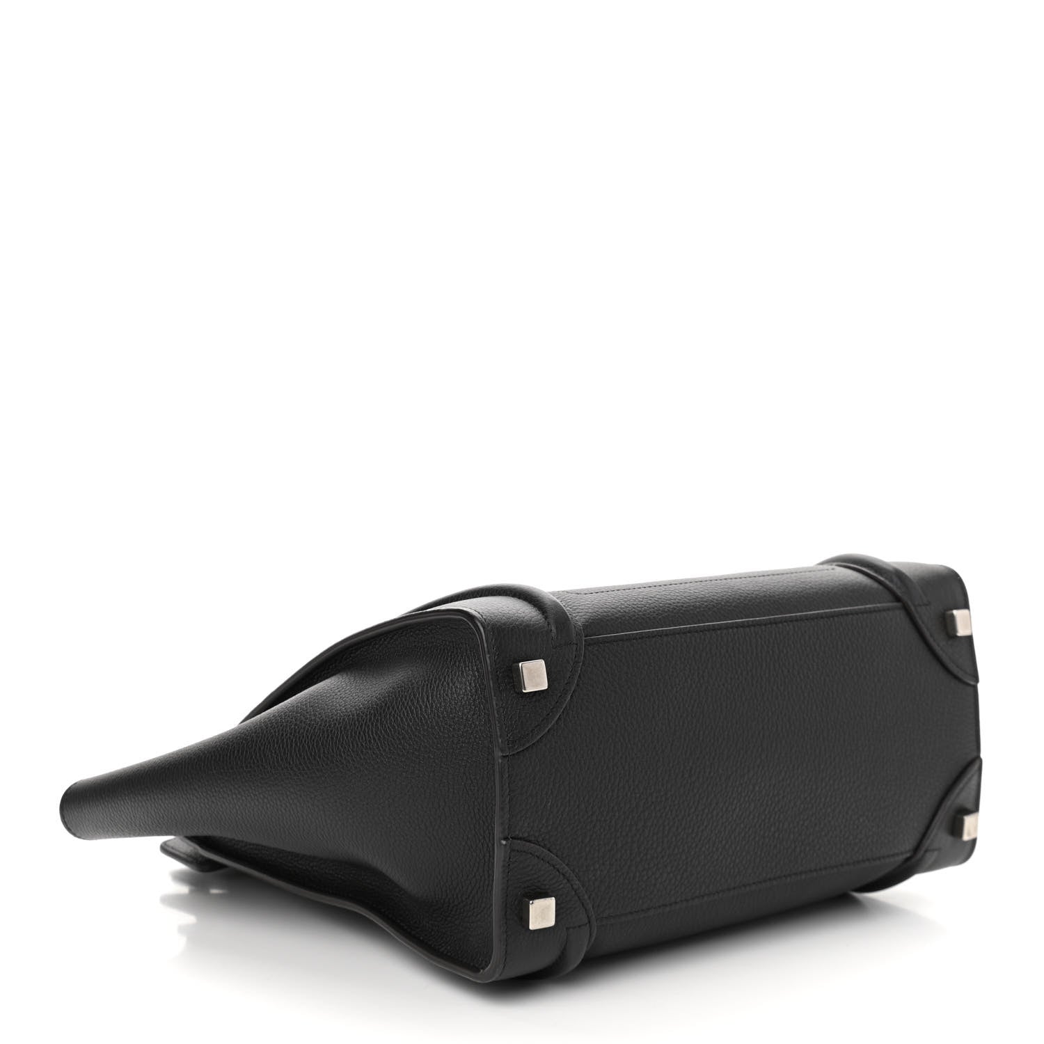 Celine Drummed Calfskin Micro Luggage Black 4 of 9