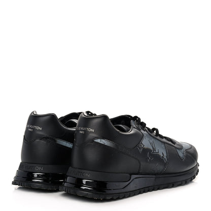 Louis Vuitton Calfskin Iridescent Monogram Rivoli Sneakers 10 Black 4 of 8