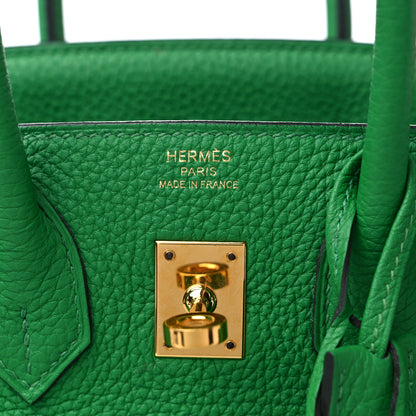 Hermes Togo Birkin 25 Bambou 6 of 12