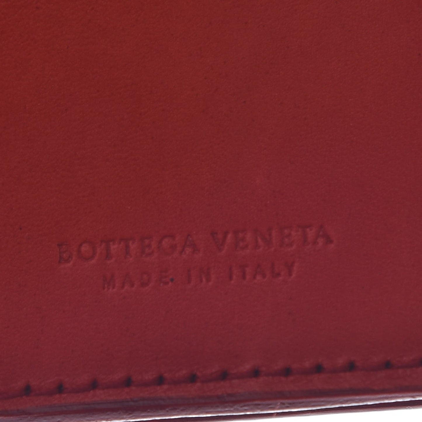 Metallic Nappa Intrecciato Continental Wallet Red