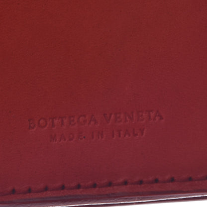 Bottega Veneta Metallic Nappa Intrecciato Continental Wallet Red 9 of 10