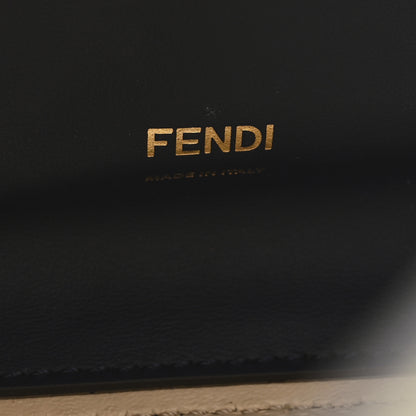 Fendi Vitello Seta Vitello Century Medium Peekaboo X-Lite Mandorlo Blueberry 6 of 13