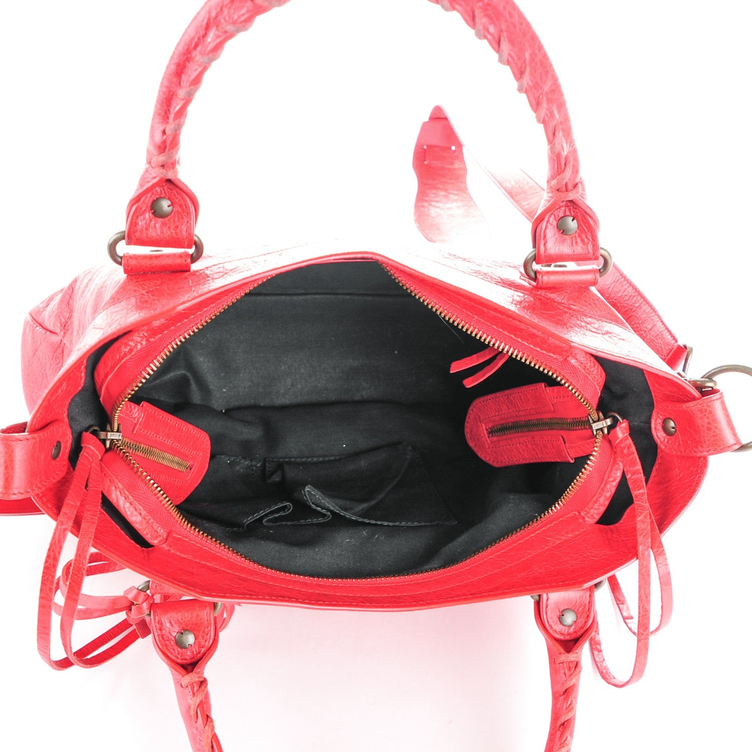 Balenciaga Agneau Classic Hardware Town Rouge Coquelicot 6 of 8