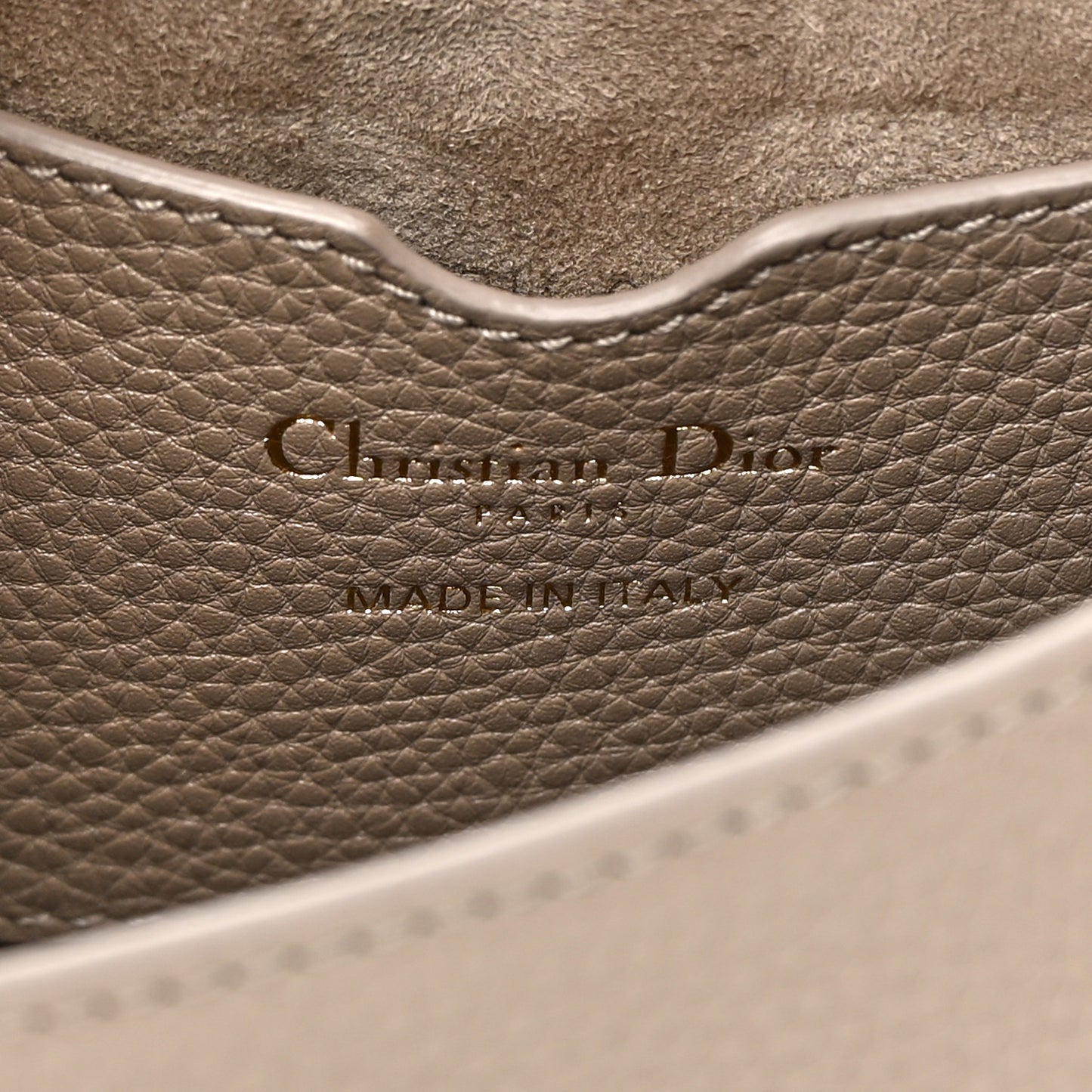 Grained Calfskin Medium Bobby Flap Taupe