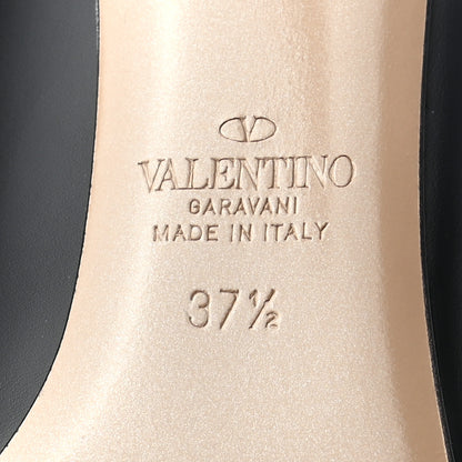 Valentino Garavani Calfskin Rockstud 85mm Pumps 37.5 Black Poudre 5 of 7