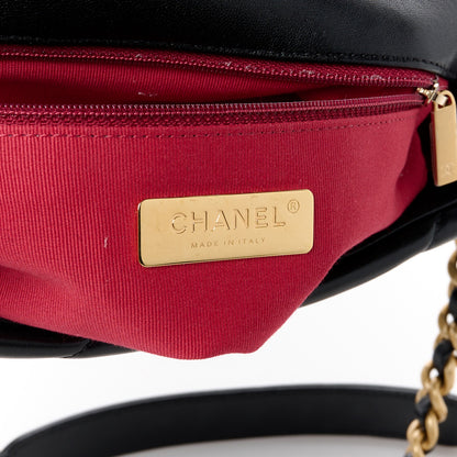 Chanel Lambskin Quilted Medium Chanel 19 Flap Black 6 of 10