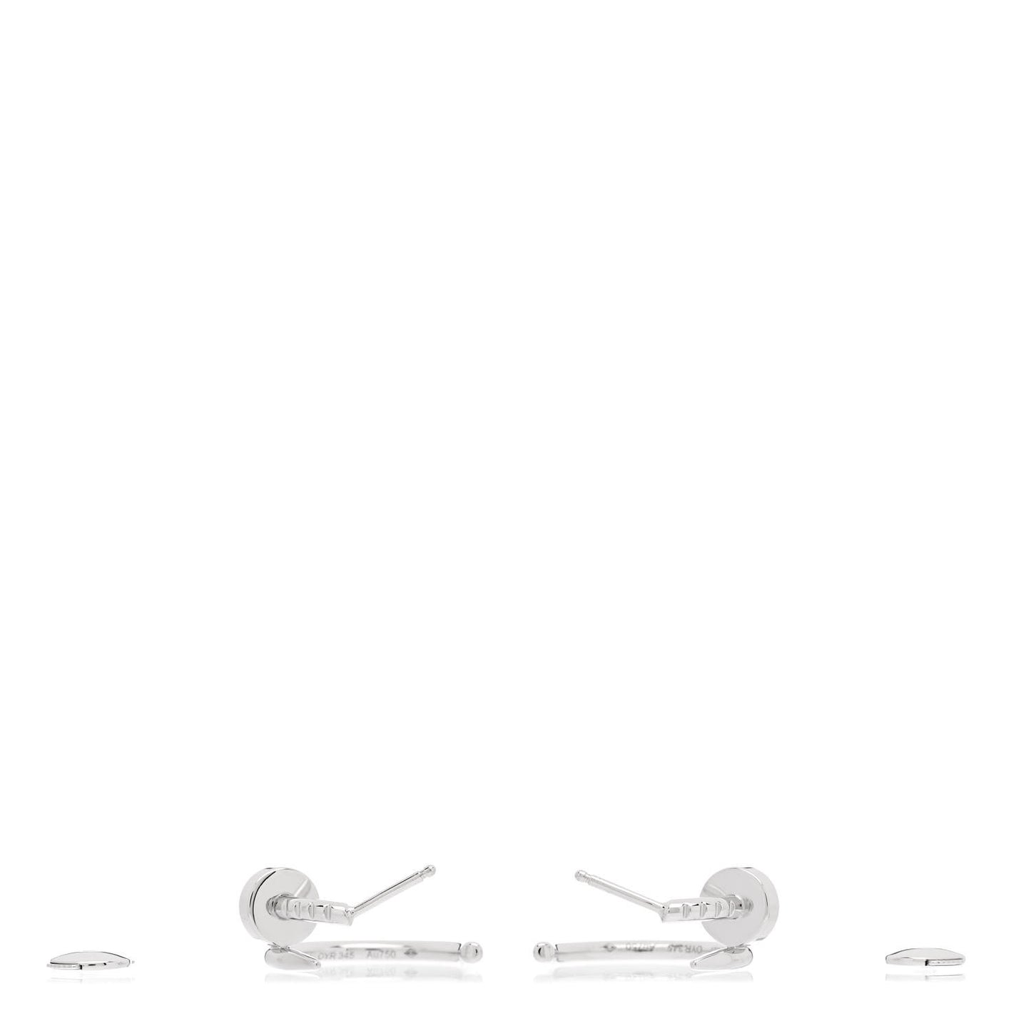 18K White Gold Juste Un Clou Hoop Earrings