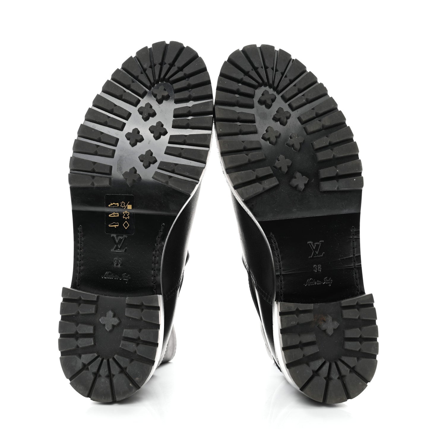Calfskin Monogram Discovery Flat Ankle Boots 38 Black