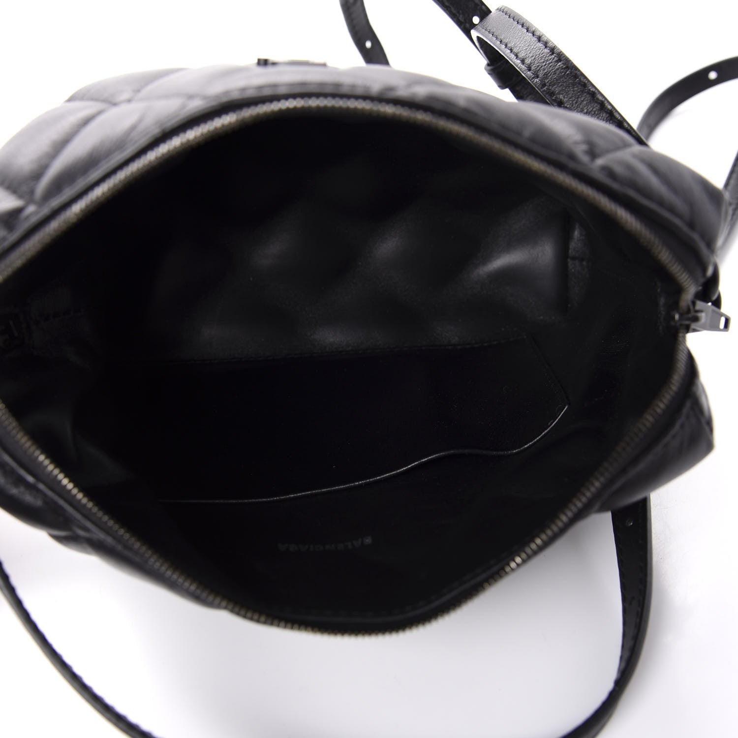 Balenciaga Nappa Calfskin Quilted Touch B Camera Shoulder Bag Black 5 of 10