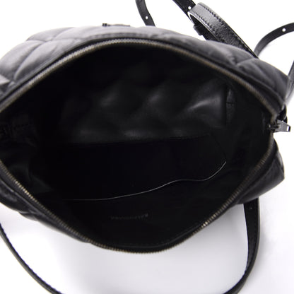 Balenciaga Nappa Calfskin Quilted Touch B Camera Shoulder Bag Black 5 of 10