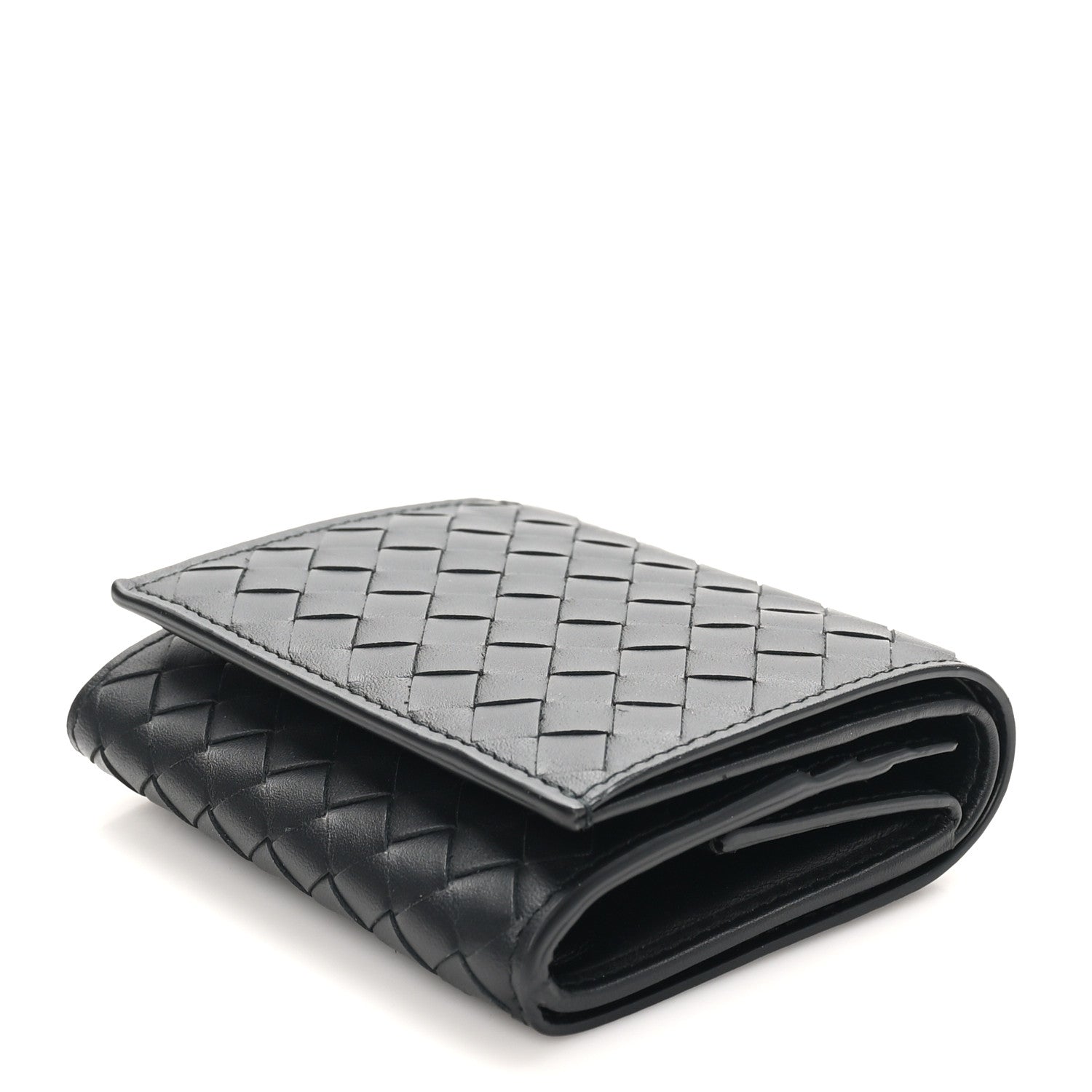 Bottega Veneta Nappa Intrecciato Bi-Fold Wallet Black 4 of 8