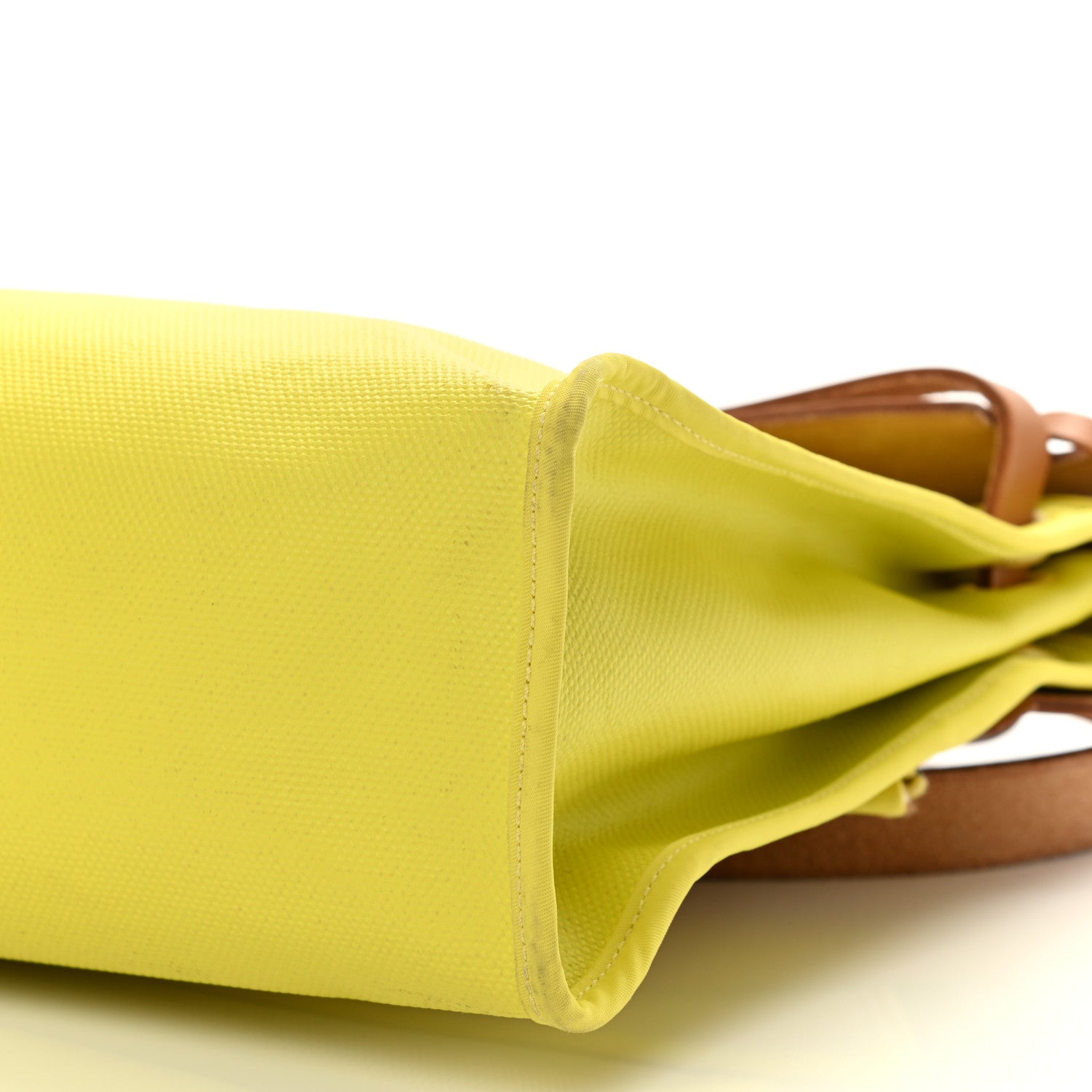 Hermes Military Toile Vache Hunter Herbag Zip 31 PM Lime 11 of 14
