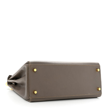 Hermes Evercolor Kelly Retourne 28 Etain 4 of 10