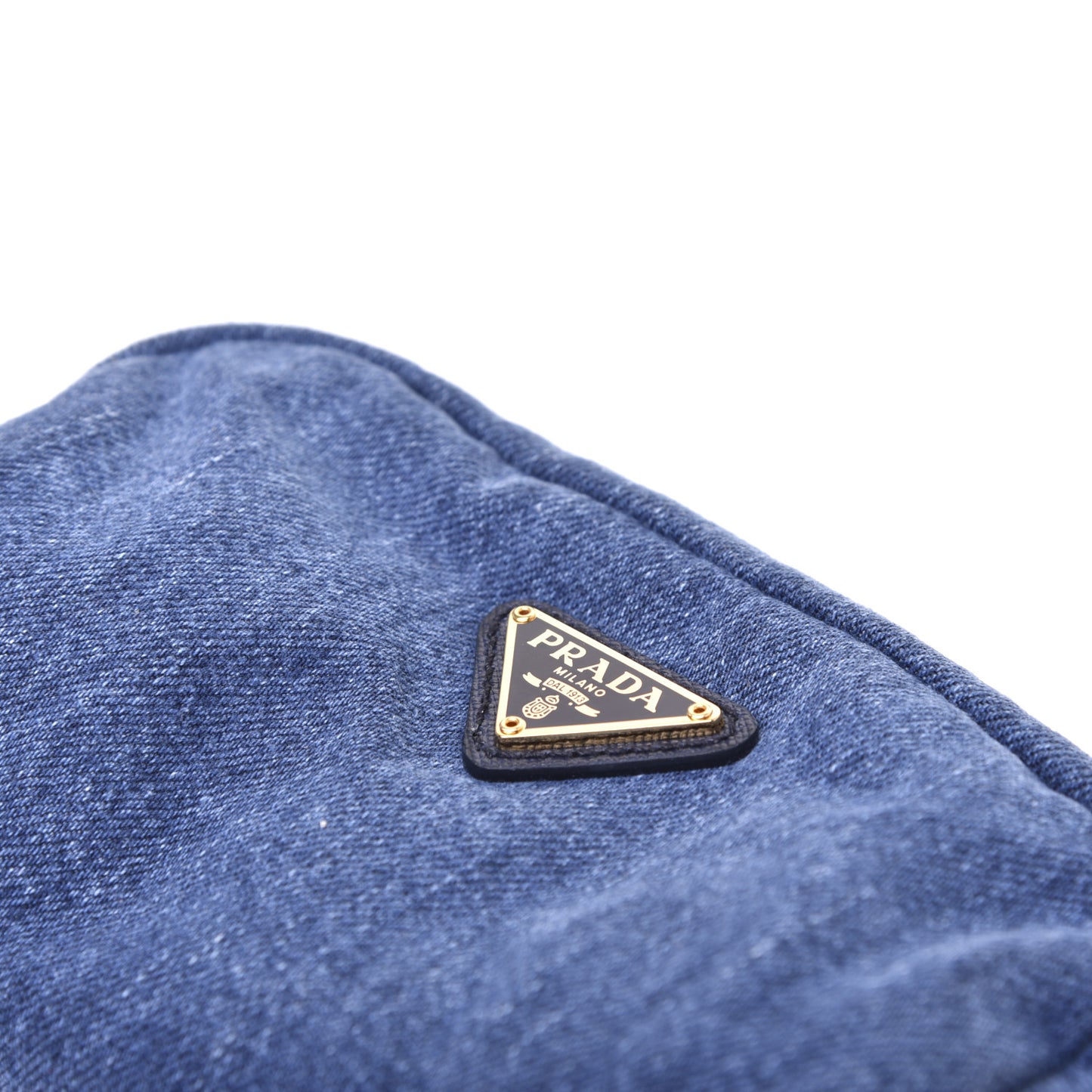 Denim Cosmetic Pouch Bleu