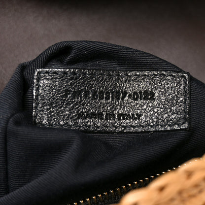 Saint Laurent Raffia Calfskin Monogram Medium Niki Chain Satchel Natural 7 of 10