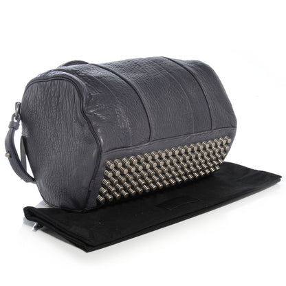 Alexander Wang Pebbled Lambskin Rocco Tundra w Antique Silver Hardware 5 of 7