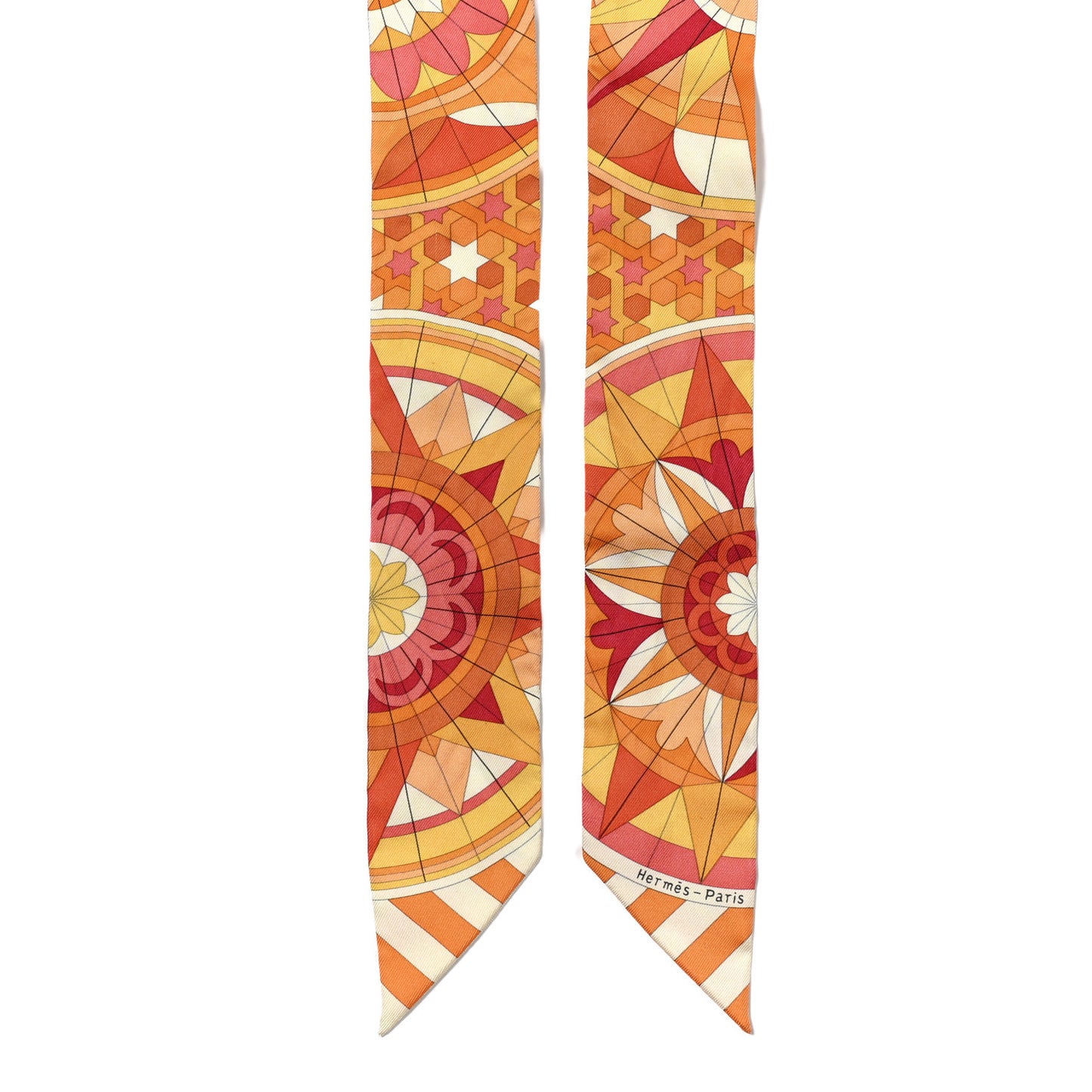Silk Rose de Compas Twilly Orange Corail Jaune D'Or