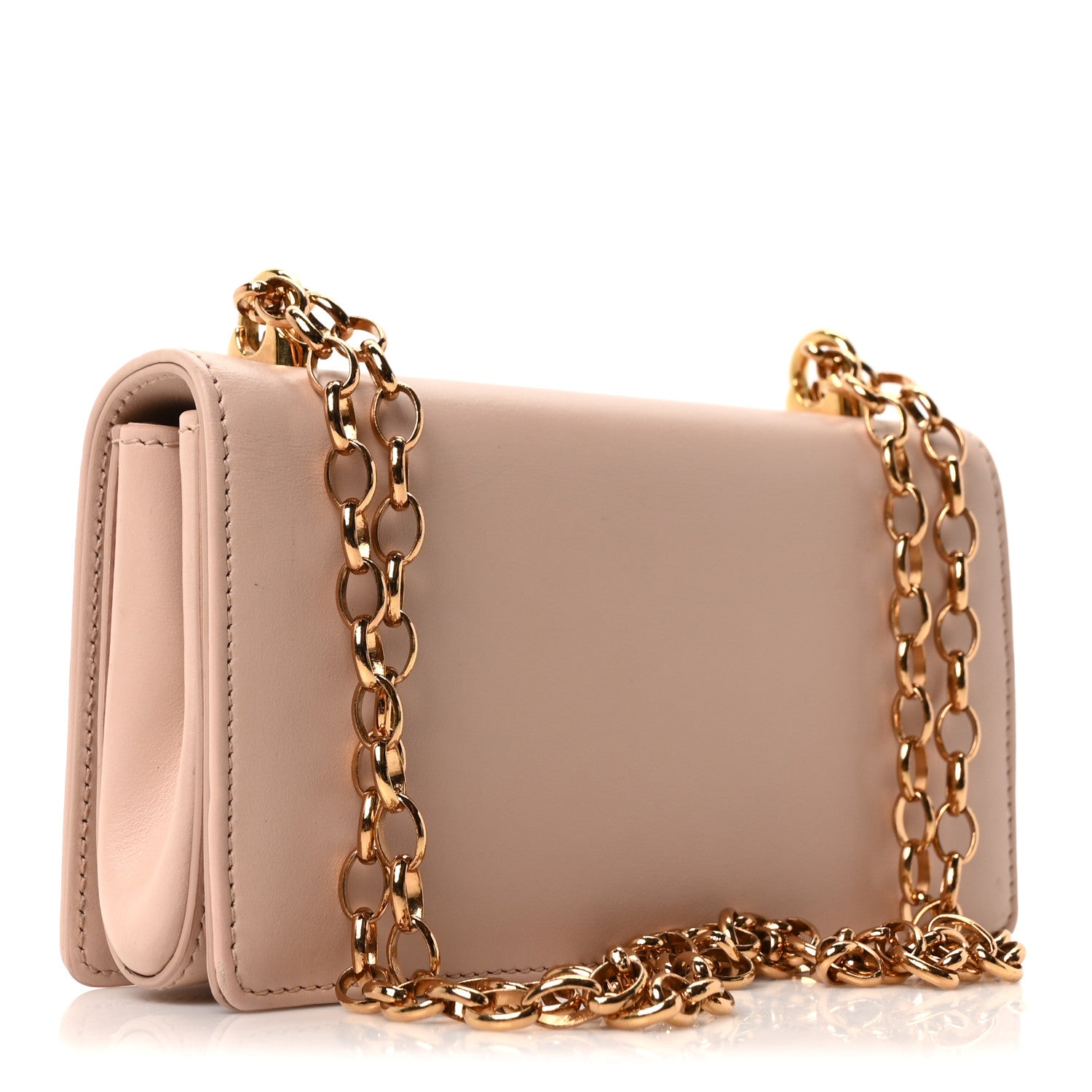 Dolce & Gabbana DOLCE GABBANA Calfskin DG Girls Shoulder Bag Pink 3 of 9