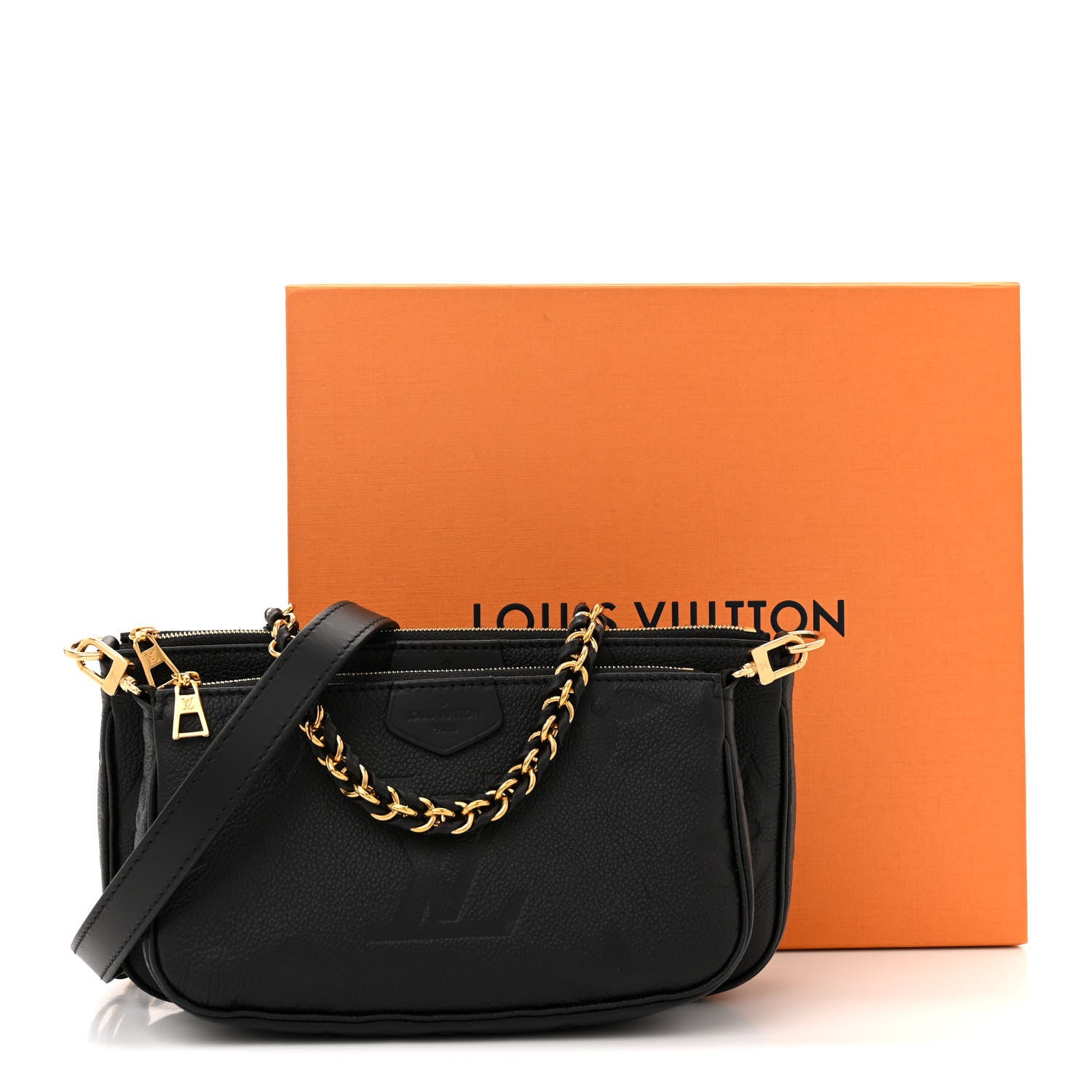 Louis Vuitton Empreinte Monogram Giant Multi Pochette Accessories Black 11 of 11