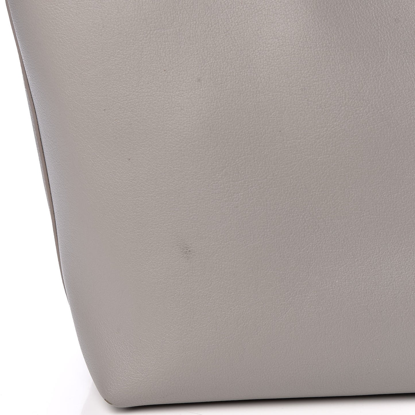 Calfskin Large Shopping Tote Oyster Gray