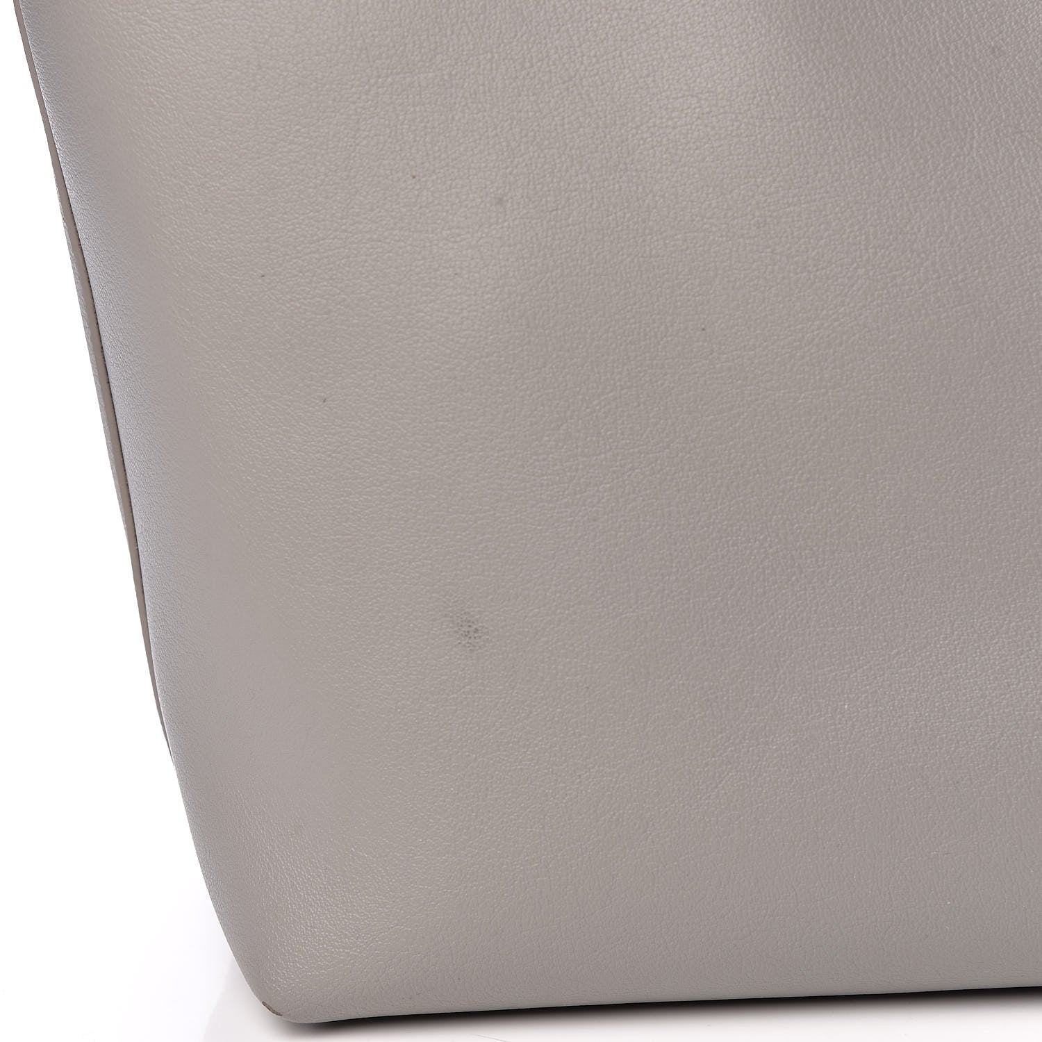 Saint Laurent Calfskin Large Shopping Tote Oyster Gray 18 of 20